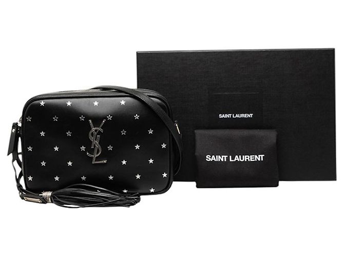 Borsa Lou Camera di Saint Laurent Nero - vista 7