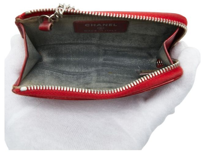 Monedero Chanel Coco Mark Matelassé Roja - vista 7