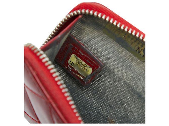 Monedero Chanel Coco Mark Matelassé Roja - vista 9