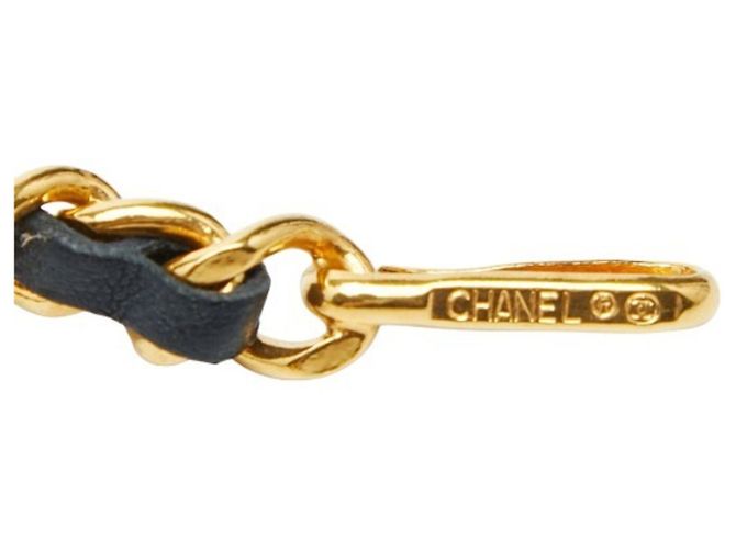 Timeless Cintura a Catena Chanel Coco Mark Vintage 1982 Nero D'oro - vista 3