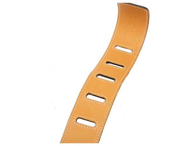 Hermès Cinturón de cuero marrón para mujer Hermes Castaño - vista 7