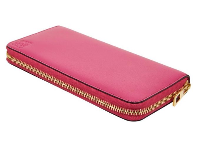Portafoglio lungo con zip Anagram Loewe Rosa - vista 5