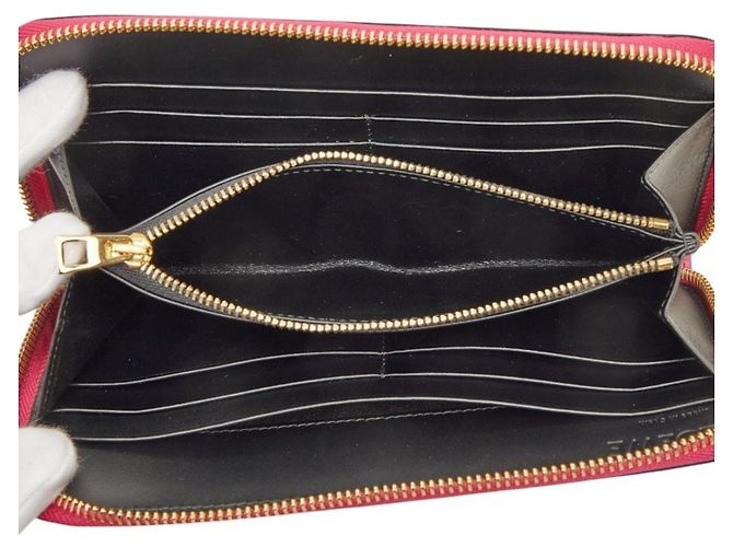 Portafoglio lungo con zip Anagram Loewe Rosa - vista 6