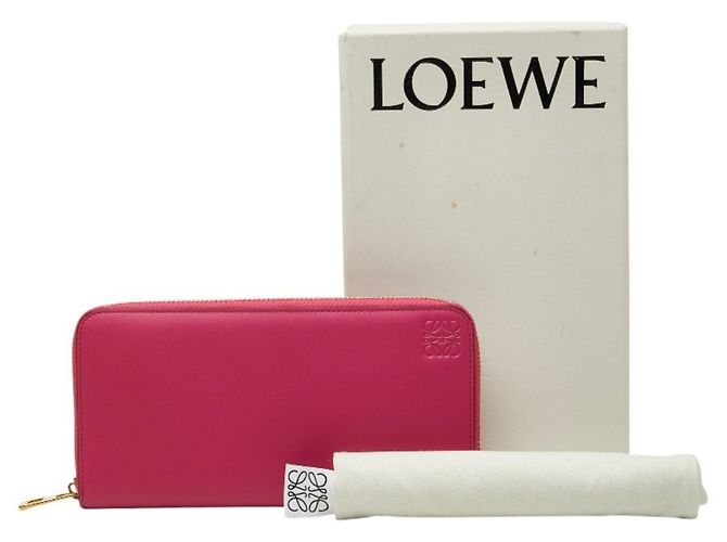 Portafoglio lungo con zip Anagram Loewe Rosa - vista 9