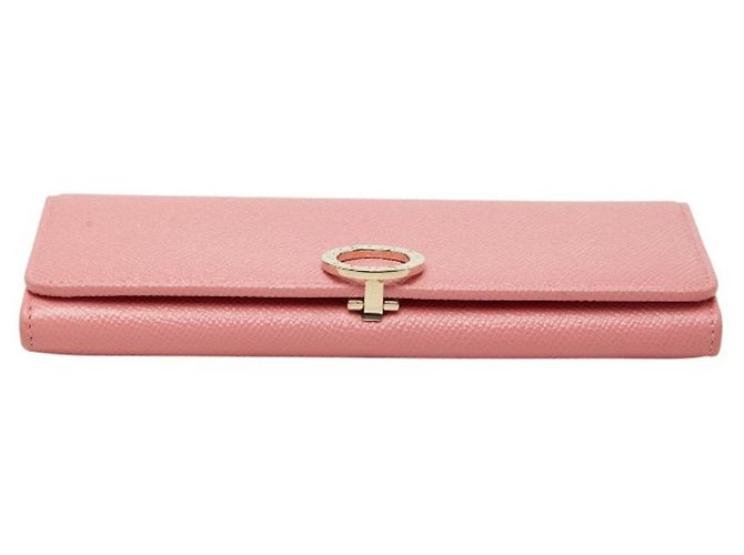 Bulgari Bvlgari Long Wallet aus rosa Leder Pink - Ansicht 3