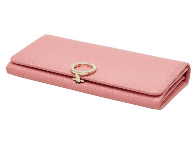 Bulgari Bvlgari Long Wallet aus rosa Leder Pink - Ansicht 4