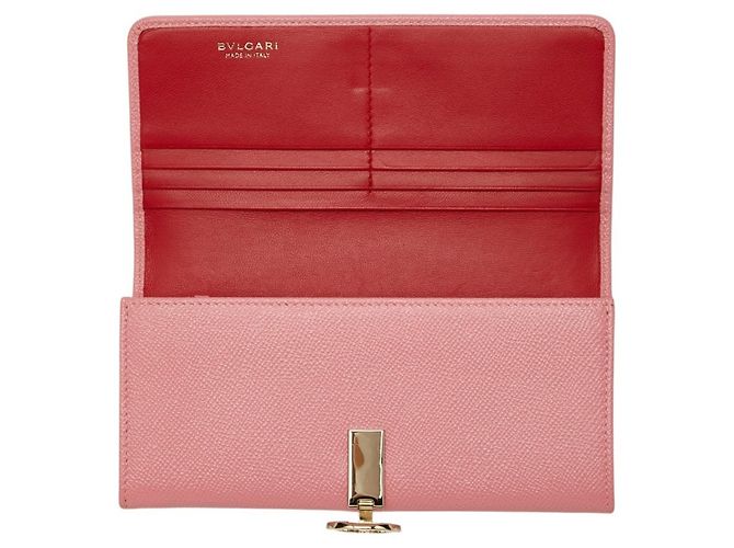 Bulgari Bvlgari Long Wallet aus rosa Leder Pink - Ansicht 6