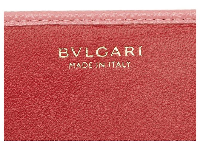 Bulgari Bvlgari Long Wallet aus rosa Leder Pink - Ansicht 8