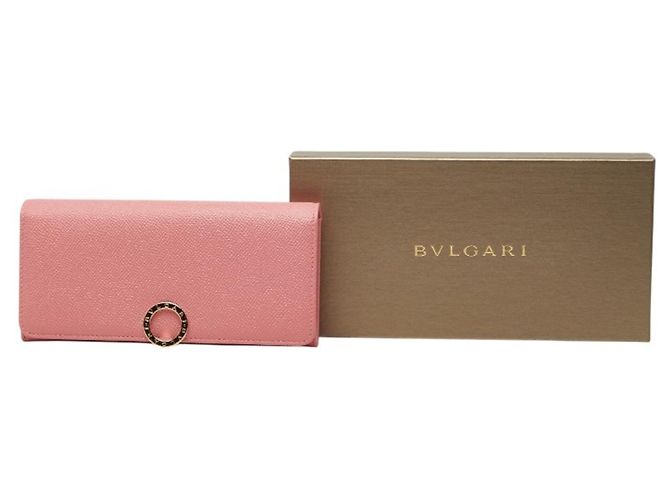 Bulgari Bvlgari Long Wallet aus rosa Leder Pink - Ansicht 9