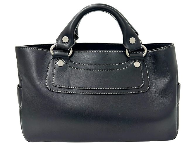 Boogie Céline Borsa in pelle nera Celine Nero - vista 2
