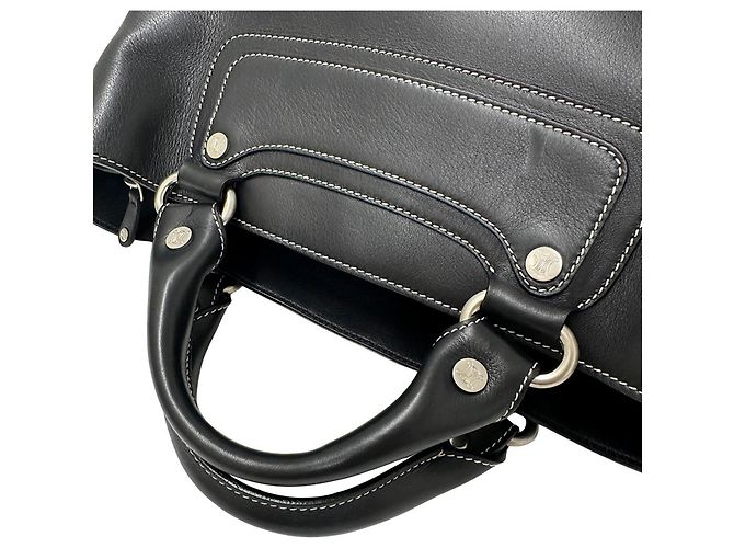 Boogie Céline Borsa in pelle nera Celine Nero - vista 6