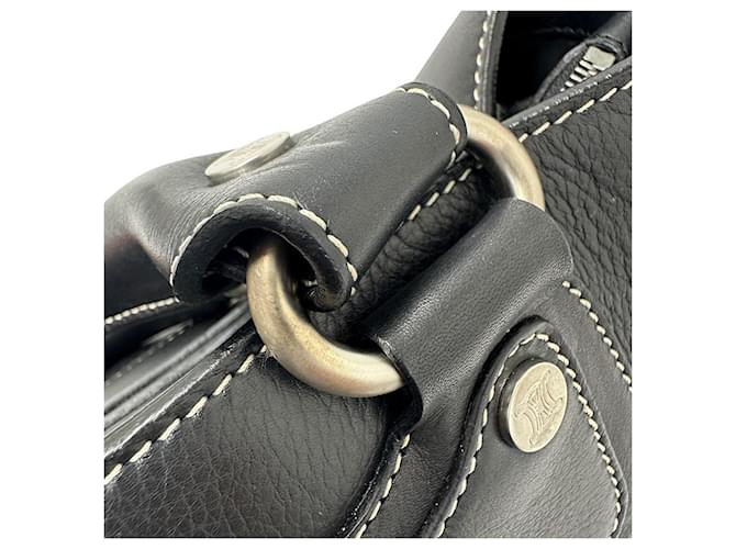 Boogie Céline Borsa in pelle nera Celine Nero - vista 7