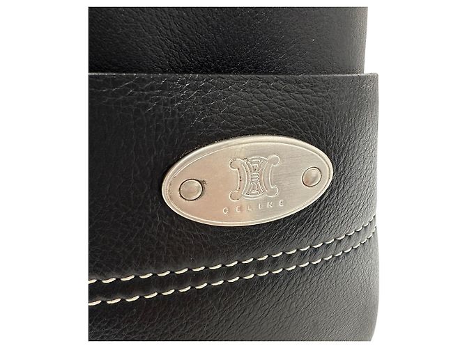 Boogie Céline Borsa in pelle nera Celine Nero - vista 8