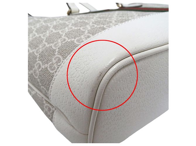 Borsa Tote Gucci Ophidia Medium Bianco Beige - vista 10