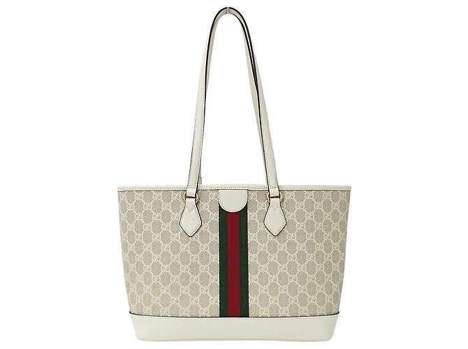 Borsa Tote Gucci Ophidia Medium Bianco Beige - vista 2