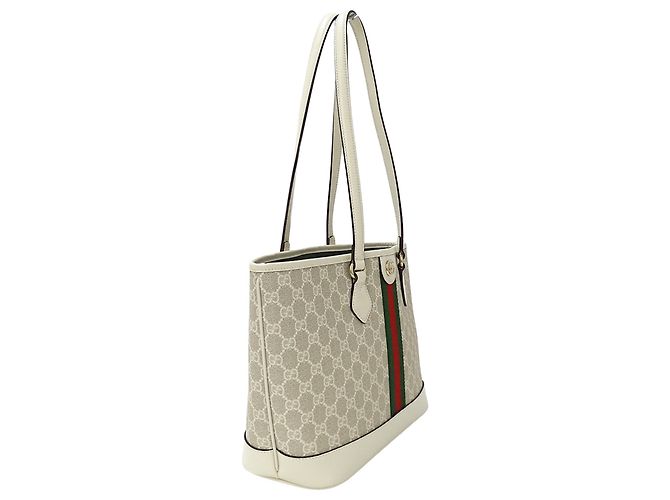 Borsa Tote Gucci Ophidia Medium Bianco Beige - vista 4