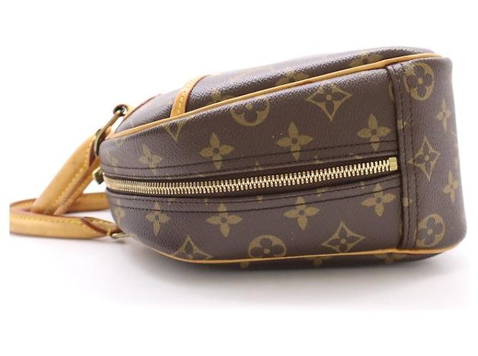 Louis Vuitton Monogramissime Bowling in tela Monogram e Exotics Marrone - vista 5