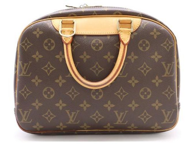 Louis Vuitton Monogramissime Bowling in tela Monogram e Exotics Marrone - vista 6