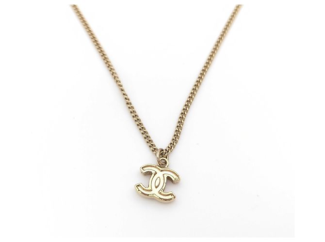 Pendente Chanel CC in metallo D'oro - vista 5