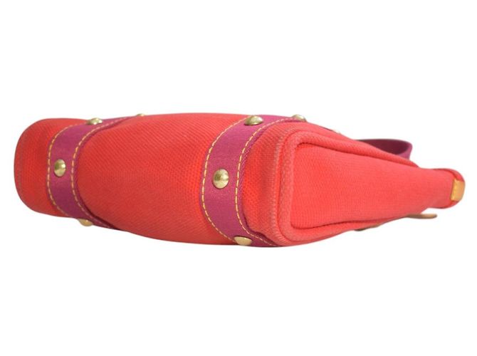 Louis Vuitton Antigua Cabas PM Borsa Tote Rossa Fucsia M40038 Rosso - vista 10