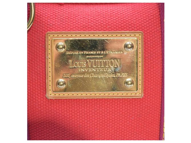 Louis Vuitton Antigua Cabas PM Borsa Tote Rossa Fucsia M40038 Rosso - vista 12