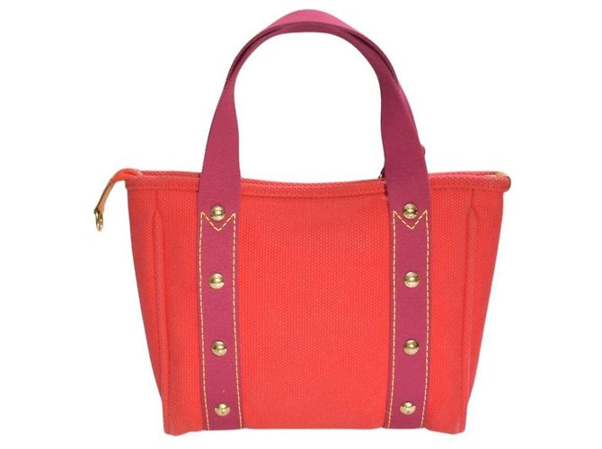 Louis Vuitton Antigua Cabas PM Borsa Tote Rossa Fucsia M40038 Rosso - vista 2