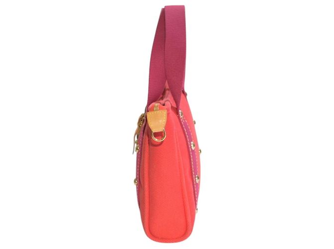 Louis Vuitton Antigua Cabas PM Borsa Tote Rossa Fucsia M40038 Rosso - vista 4
