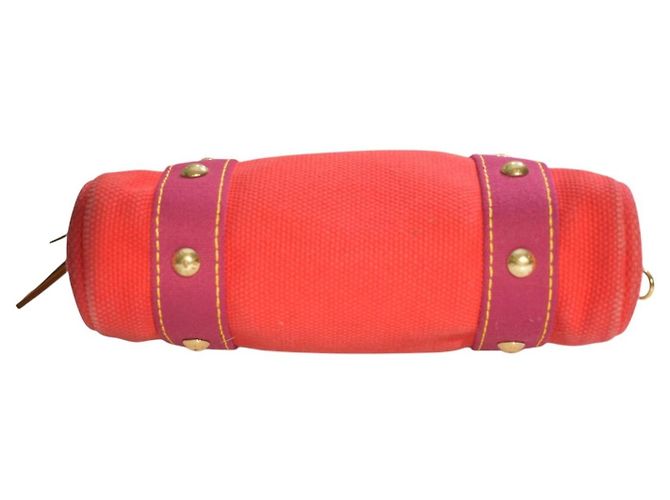 Louis Vuitton Antigua Cabas PM Borsa Tote Rossa Fucsia M40038 Rosso - vista 7