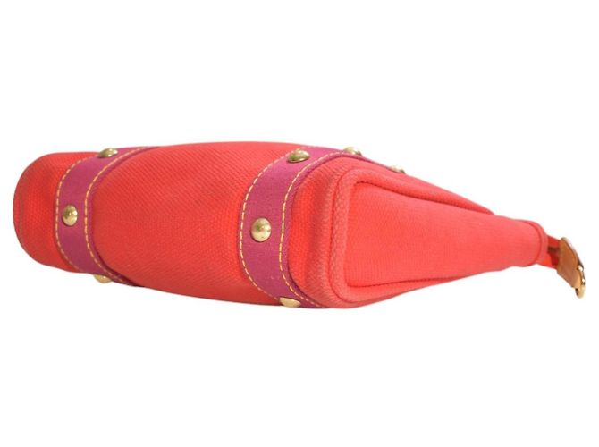 Louis Vuitton Antigua Cabas PM Borsa Tote Rossa Fucsia M40038 Rosso - vista 9
