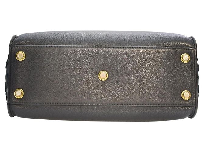 Louis Vuitton On My Side MM Sac Cabas Monogram Tufted Veau Cachemire Noir - vue 6