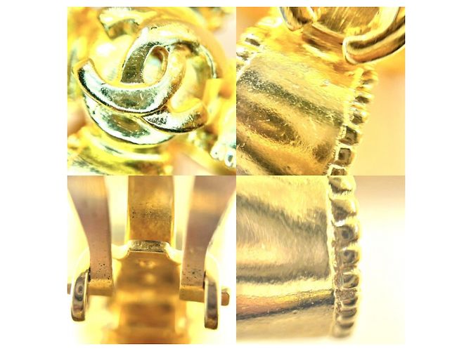 Orecchini a clip Chanel Gold con logo Coco D'oro - vista 5