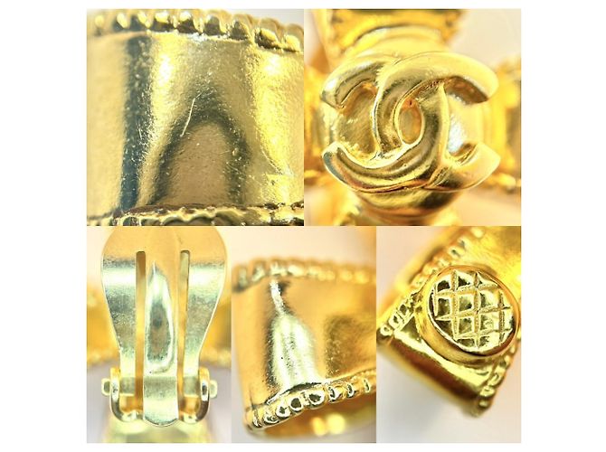 Orecchini a clip Chanel Gold con logo Coco D'oro - vista 6