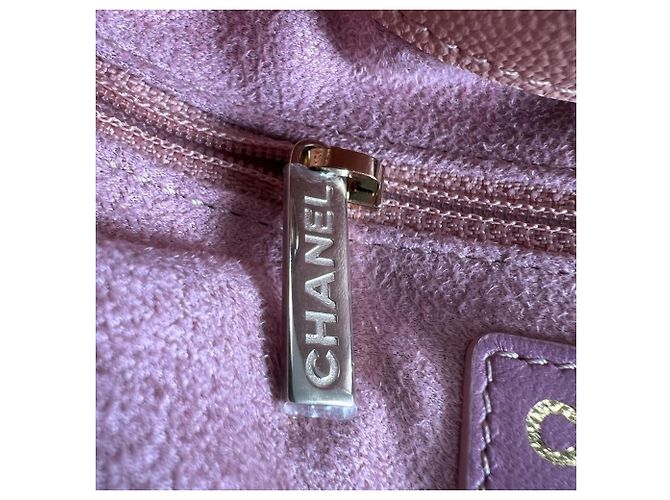 Borsa a Spalla Chanel Deauville Rosa - vista 12