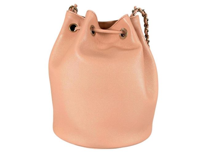 Borsa a Spalla Chanel Deauville Rosa - vista 2