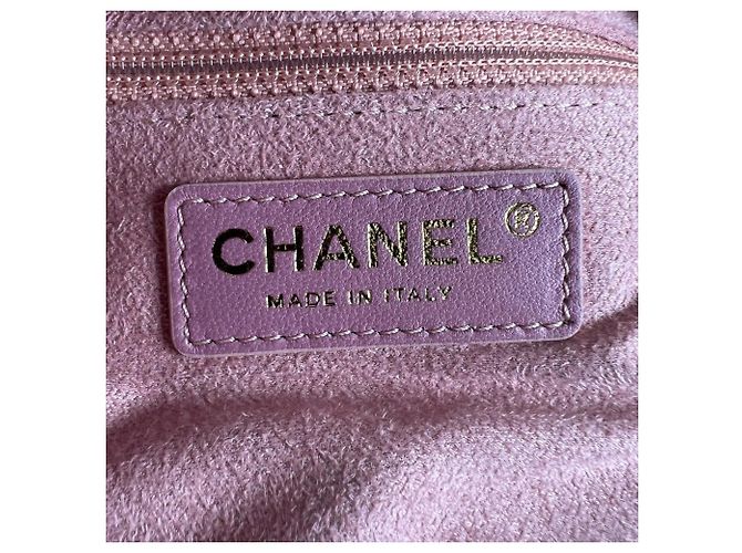 Borsa a Spalla Chanel Deauville Rosa - vista 4
