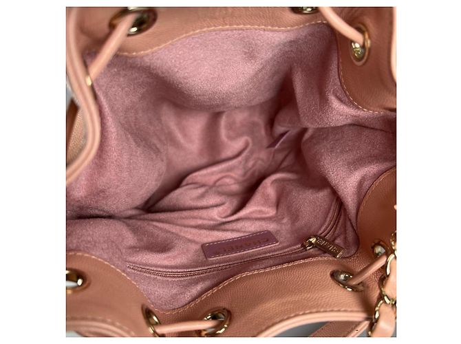 Borsa a Spalla Chanel Deauville Rosa - vista 5