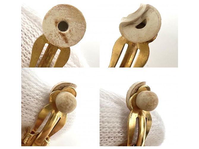 Orecchini Chanel Vintage Gold Clip D'oro - vista 3