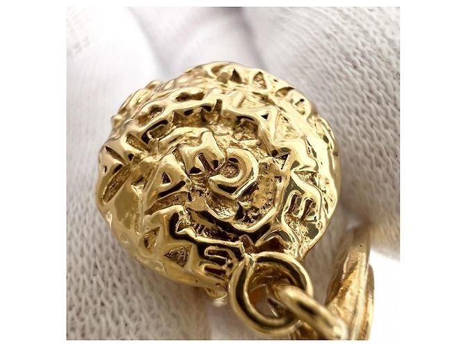 Orecchini Chanel Vintage Gold Clip D'oro - vista 8