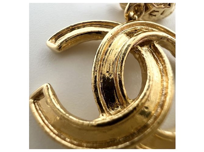 Orecchini Chanel Vintage Gold Clip D'oro - vista 9