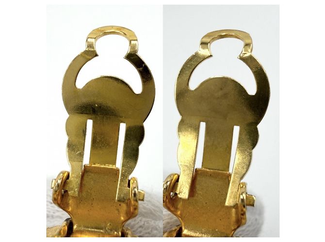 Orecchini a clip dorati Chanel D'oro - vista 3