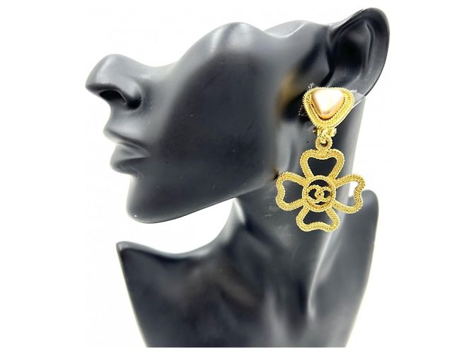 Orecchini Chanel Vintage Gold Clip - vista 2