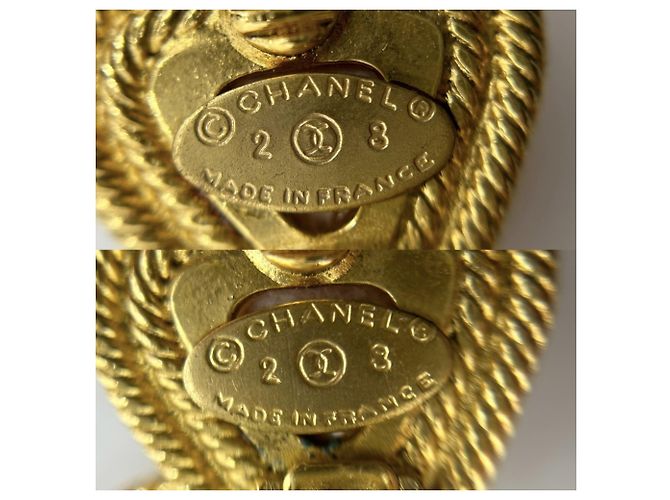 Orecchini Chanel Vintage Gold Clip - vista 3