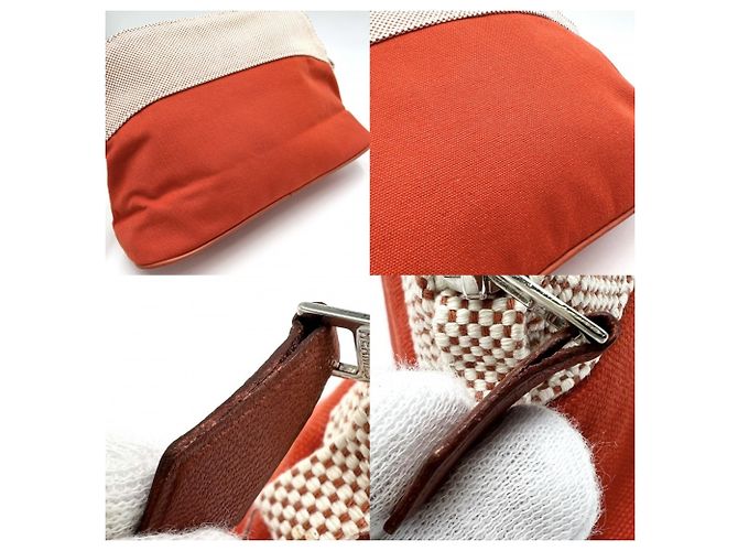 Hermès Hermes Bolide Pouch MM Beige Arancione - vista 6
