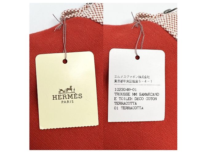 Hermès Hermes Bolide Pouch MM Beige Arancione - vista 8