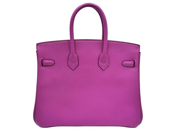 Hermès Borsa Hermes Birkin 25 in viola Porpora - vista 2