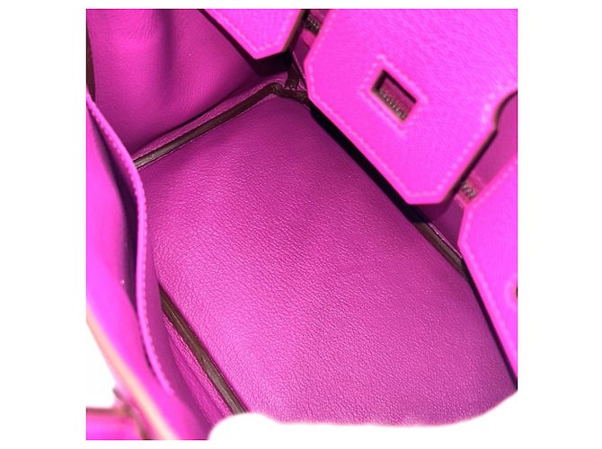 Hermès Borsa Hermes Birkin 25 in viola Porpora - vista 4