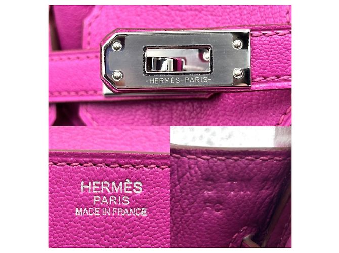 Hermès Borsa Hermes Birkin 25 in viola Porpora - vista 5