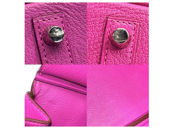 Hermès Borsa Hermes Birkin 25 in viola Porpora - vista 7
