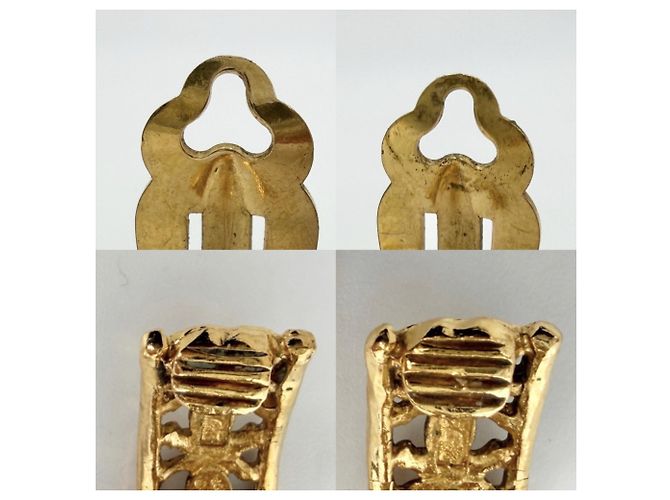 Timeless Orecchini a clip Chanel Vintage D'oro - vista 3