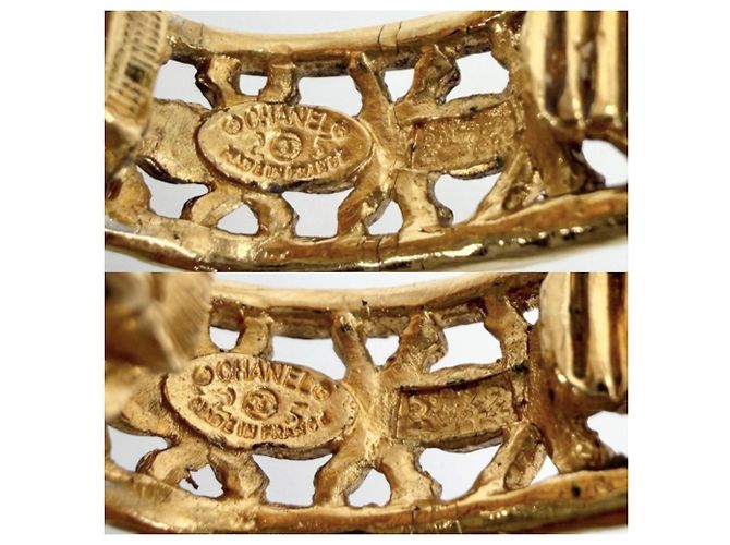 Timeless Orecchini a clip Chanel Vintage D'oro - vista 4